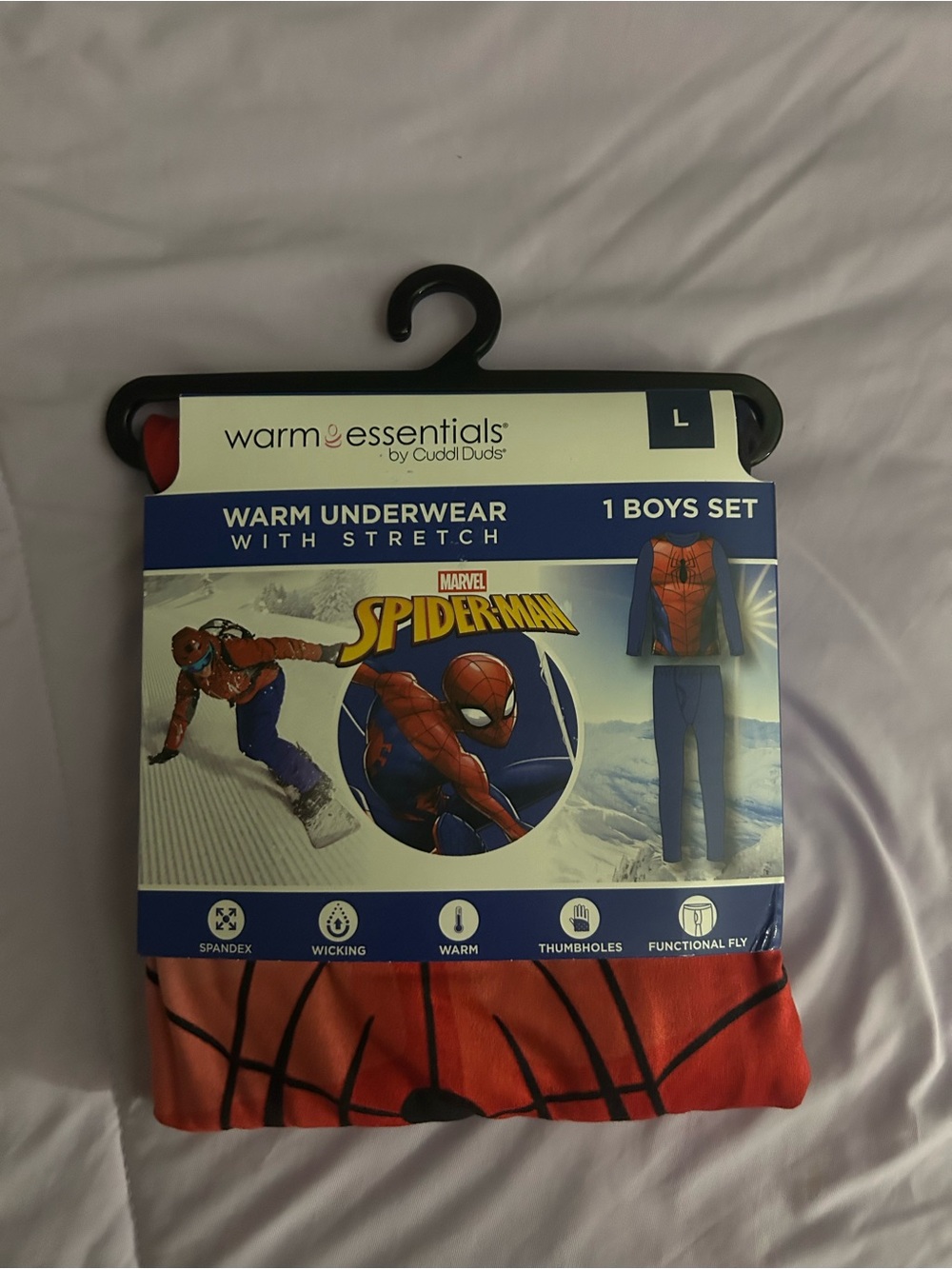 Warm Essentials Marvel Spider-Man Red Boys' Thermal Set